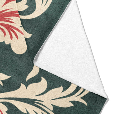 Aubrey Forest Green & Red Mockup Fleece Fold