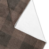 Buffalo Plaid Hickory Brown Mockup Fleece Fold