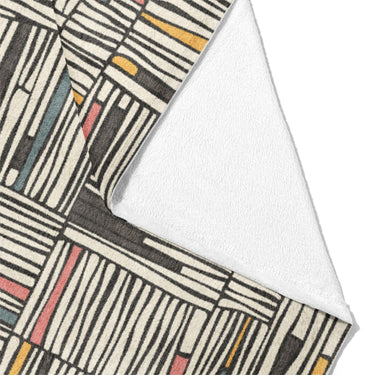 Atticus Multicolor Crosshatch Mockup Fleece Fold