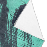 Tethys Navy & Seafoam Mockup Fleece Fold