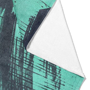 Tethys Navy & Seafoam Mockup Fleece Fold