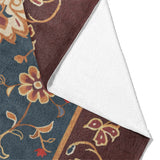 Miriam Navy & Burgundy Mockup Fleece Fold