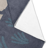 Desert Coyote Midnight & Dusty Blue Mockup Fleece Fold