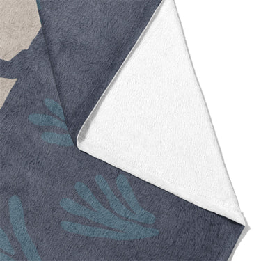 Desert Coyote Midnight & Dusty Blue Mockup Fleece Fold