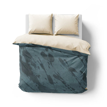 Hurley Splatter Dye Blue Mockup Overhead Natural