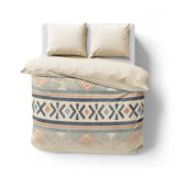 Loxcie Ivory & Blue Mockup Overhead Natural