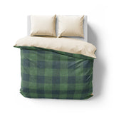 Buffalo Plaid Green Navy Mockup Overhead Natural