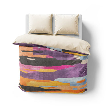 Raheem Orange & Purple Mockup Overhead Natural