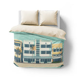 Art Deco Beach Mockup Overhead Natural