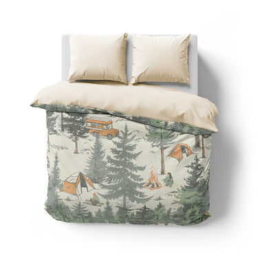 Campsite Mockup Overhead Natural