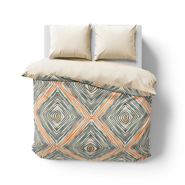 Boden Orange & Blue Mockup Overhead Natural