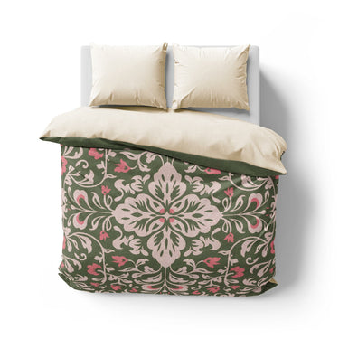 Annette Green & Coral Mockup Overhead Natural