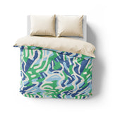 Leonardo Blue Green Mockup Overhead Natural