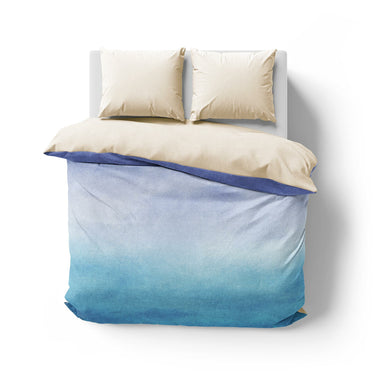 Micah Watercolor Blue & Teal Mockup Overhead Natural
