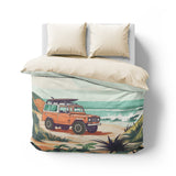 Beach Cruiser Mockup Overhead Natural