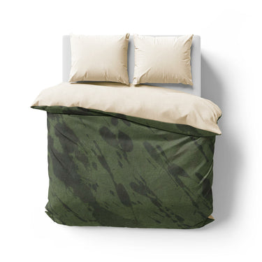 Hurley Splatter Dye Olive Green Mockup Overhead Natural