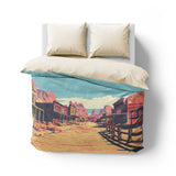 Southwestern Ghost Town Mockup Overhead Natural