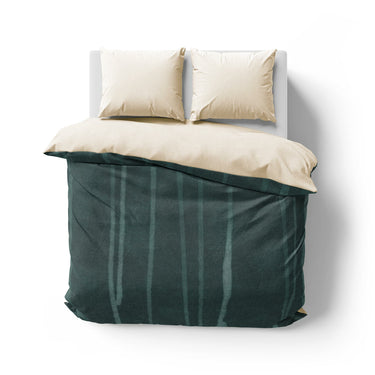 Felix Bleach Dye Deep Teal Mockup Overhead Natural