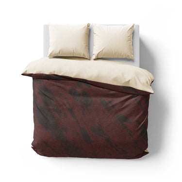 Hurley Splatter Dye Burgandy Mockup Overhead Natural