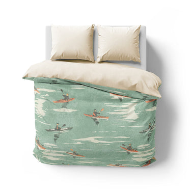 Open Water Kayakers Mockup Overhead Natural