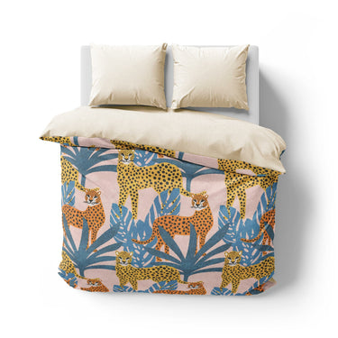 Tropical Cheetahs Mockup Overhead Natural