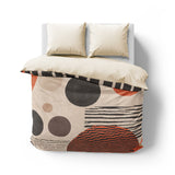 Charl Orange & Taupe Mockup Overhead Natural