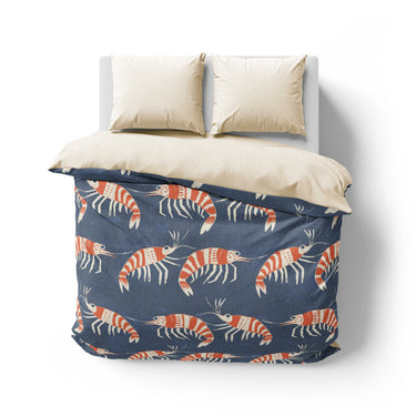 Tribal Prawns Mockup Overhead Natural