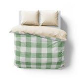 Buffalo Plaid Kelly Green Mockup Overhead Natural