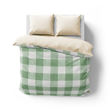 Buffalo Plaid Kelly Green Mockup Overhead Natural