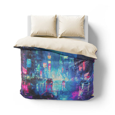 Dystopia Cityscape Mockup Overhead Natural