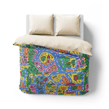 Kids Road Map Mockup Overhead Natural