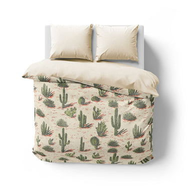 Desert Cacti Mockup Overhead Natural
