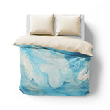 Zephyr Watercolor Azure Blue Mockup Overhead Natural