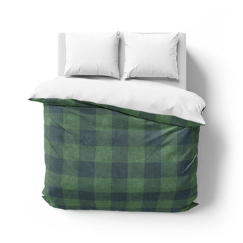 Buffalo Plaid Green Navy Mockup Overhead