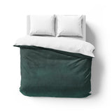 Keanu Watercolor Deep Teal Ombre Mockup Overhead