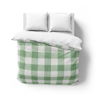 Buffalo Plaid Kelly Green Mockup Overhead