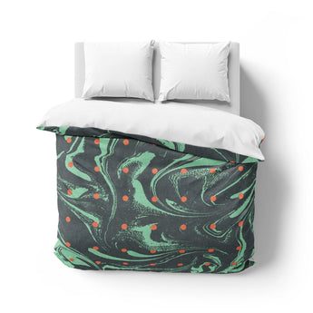 Acid Burn Teal & Orange Mockup Overhead