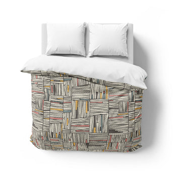 Atticus Multicolor Crosshatch Mockup Overhead