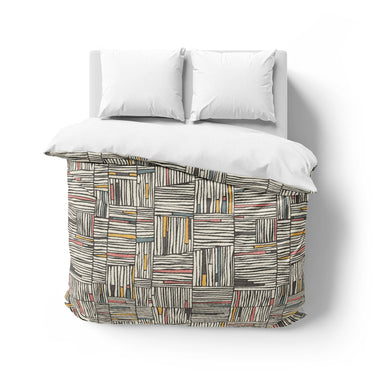 Atticus Multicolor Crosshatch Mockup Overhead