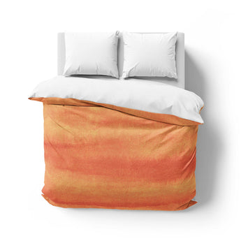 Ophelia Watercolor Fire Orange Balayage Mockup Overhead