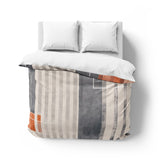 Gordian Navy & Orange Mockup Overhead