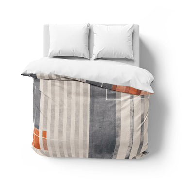 Gordian Navy & Orange Mockup Overhead