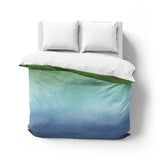 Micah Watercolor Blue & Green Mockup Overhead