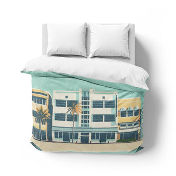 Art Deco Beach Mockup Overhead