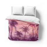 Sunset Palms Pink & Purple Mockup Overhead