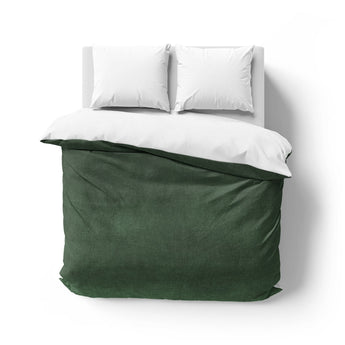 Keanu Watercolor Dark Green Ombre Mockup Overhead