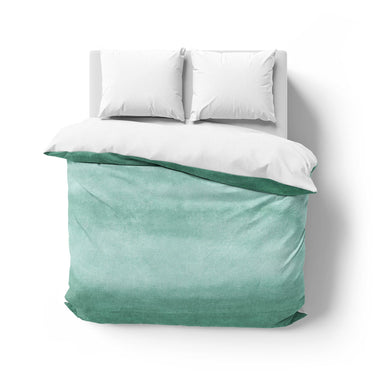 Jacinda Watercolor Teal Ombre Mockup Overhead