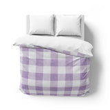 Buffalo Plaid Lilac Mockup Overhead