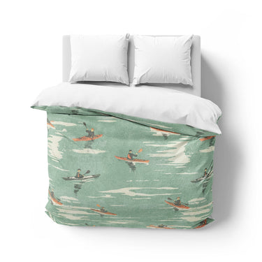 Open Water Kayakers Mockup Overhead