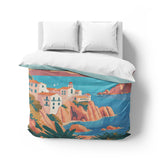 Mediterranean Cliffside Village Mockup Overhead